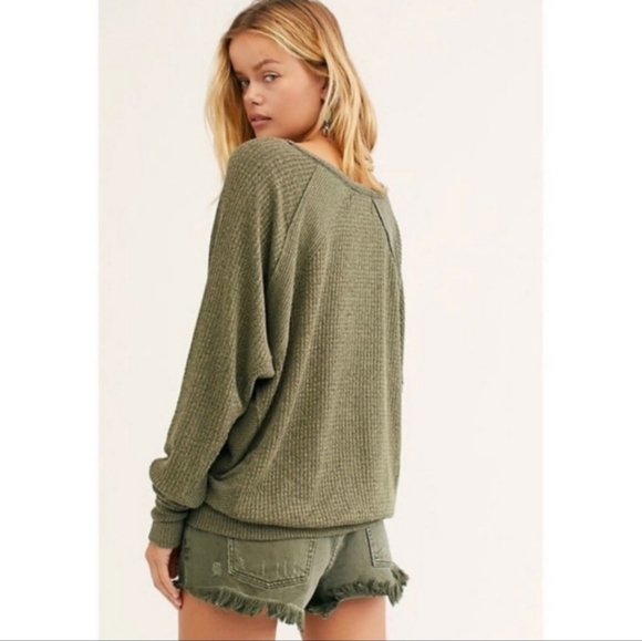 NWT Free People Santa Clara Thermal long sleeves  top Size XS - Picture 3 of 7